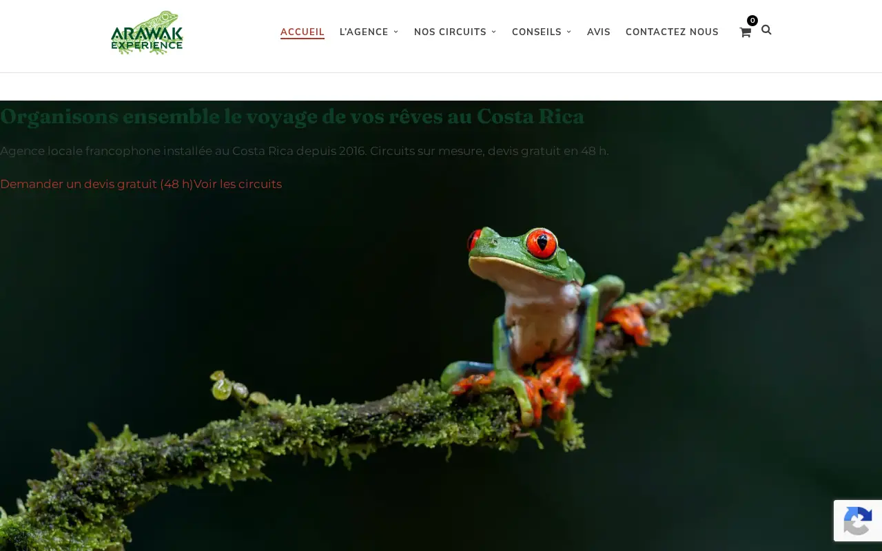 Home page of Arawak Experience