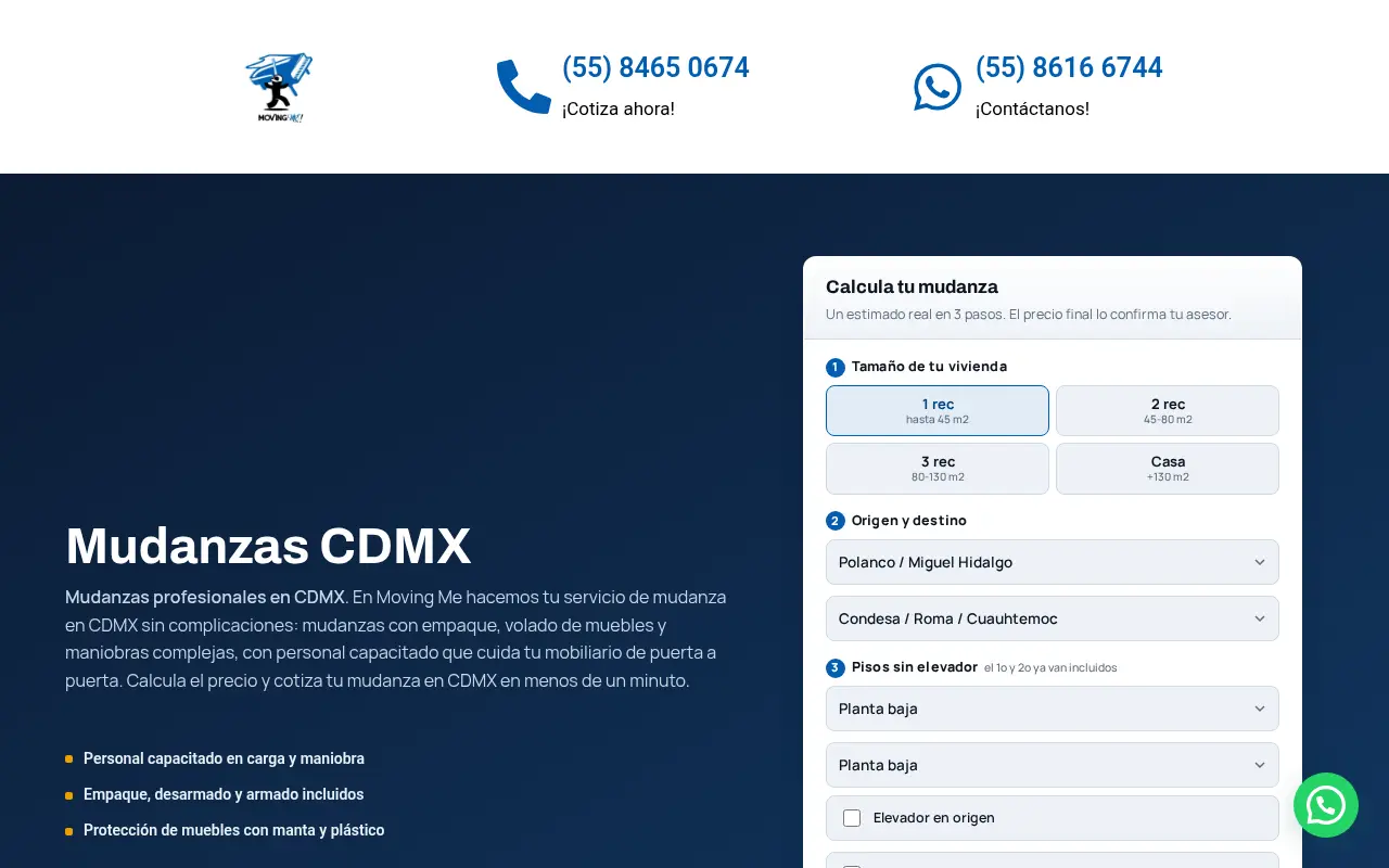 Home page of Moving Me
