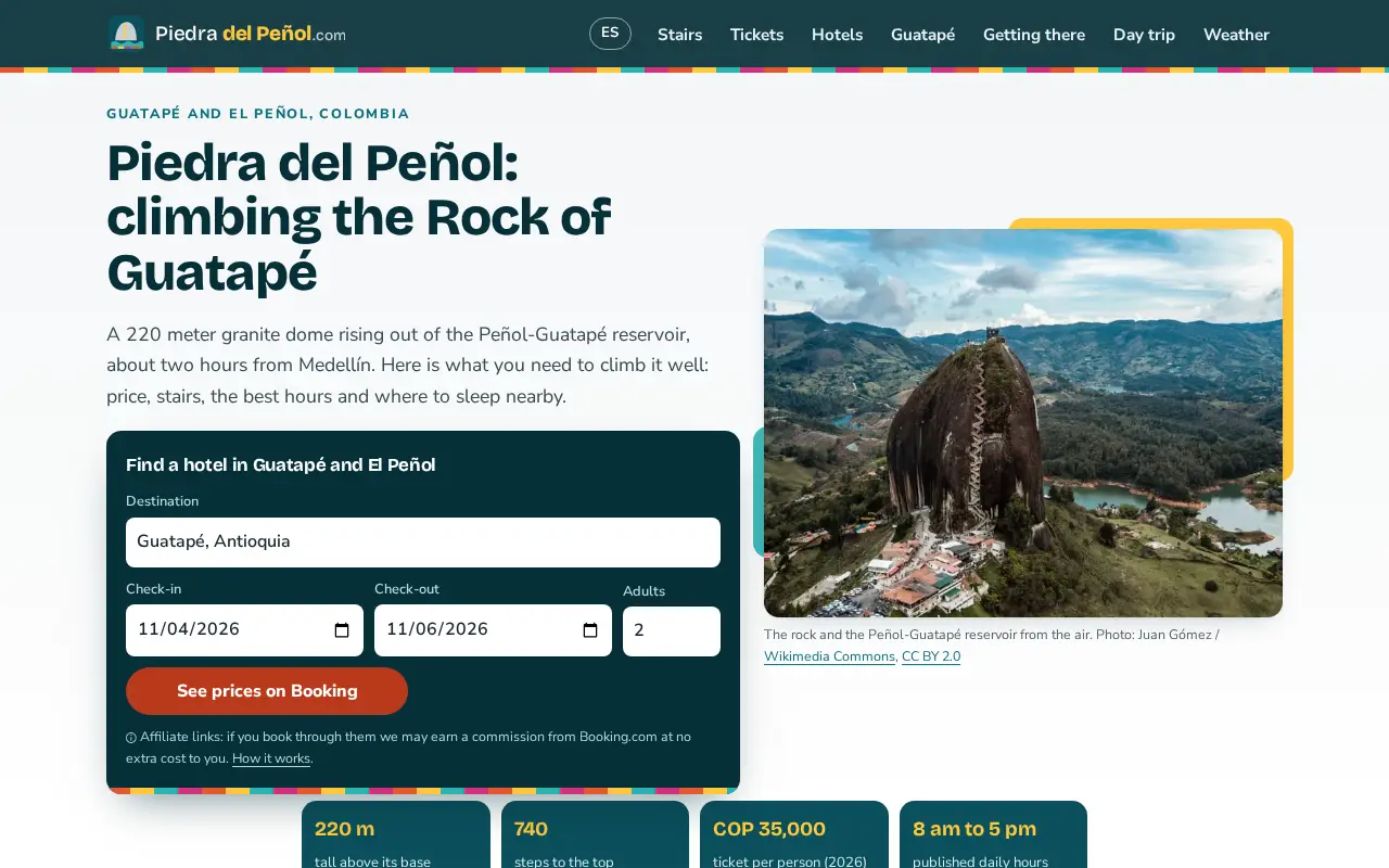 Home page of PiedraDelPenol.com